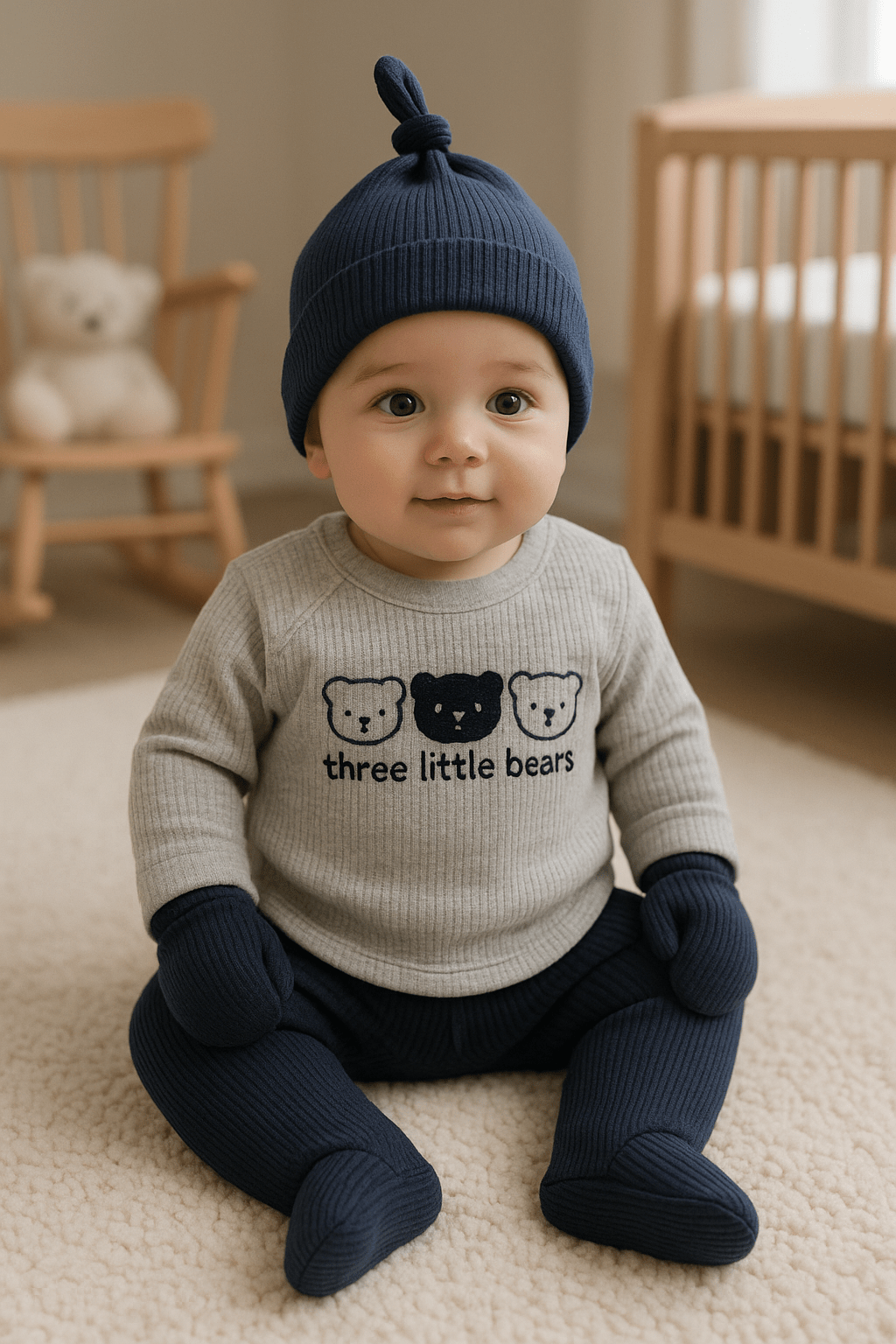 🐻💙 Drei kleine Bären 5-teiliges Schleifen-Krankenhausset