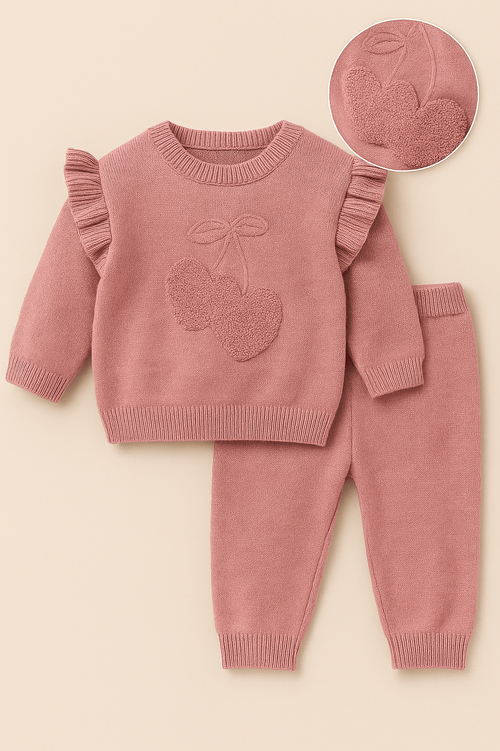 🍒 Sweet Blossom Cherry Triko Bebek Takım