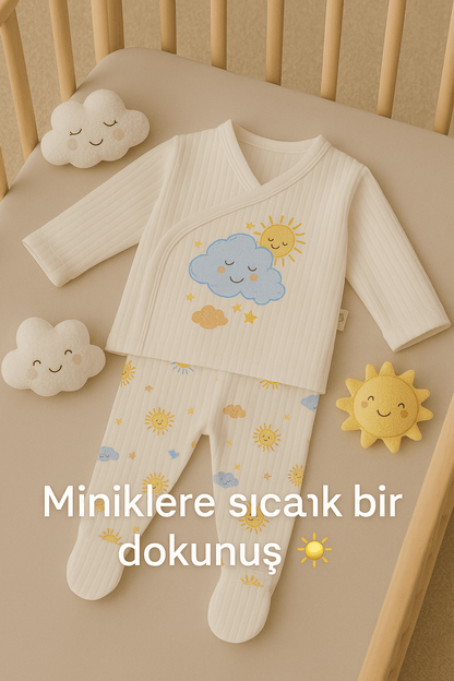 ☁️ Cloudy Sun Tale Bodysuit Set ☀️