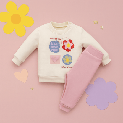 🌸 Color Love Club Mädchen-Set (Oberteil und Unterteil)