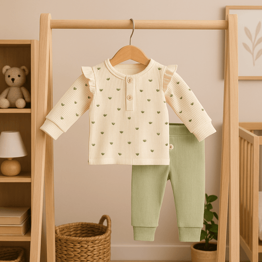 🌿 Little Filiz Ribana Baby Mädchen Set