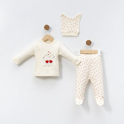 Lovely Kitty Hearts 3’lü Bebek Takım Seti