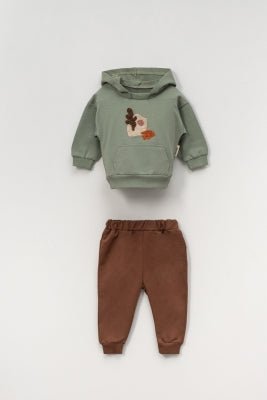 🐿️🌿 Cozy Nature Hooded 2-Piece Set
