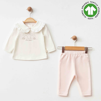 LOVE MOM BIO 2-TEILIGES BABY-MÄDCHEN-SET 