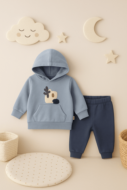 🐿️🌿 Cozy Nature Hooded 2-Piece Set