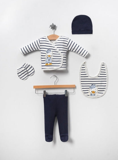 🐤 Matrosenente 5-teiliges Premium-Babyset ⚓