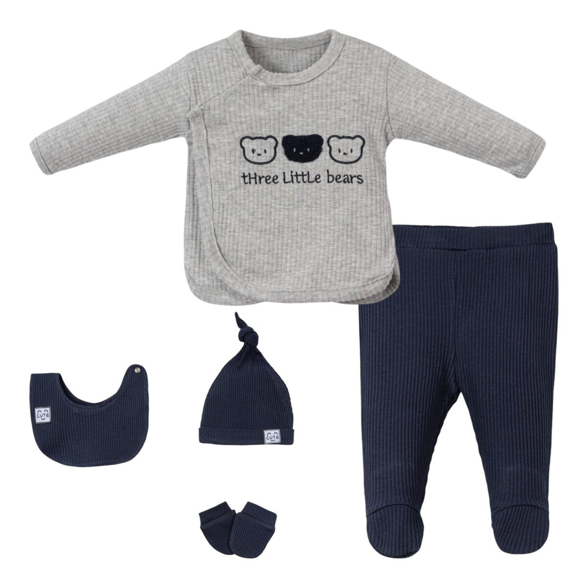 🐻💙 Drei kleine Bären 5-teiliges Schleifen-Krankenhausset