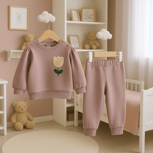 🌸 Lila Lale Şefkati Bebek Set